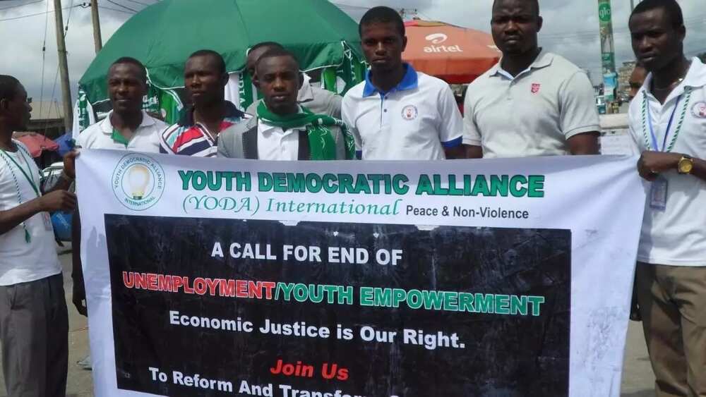 YODA protest against unemployment in Nigeria