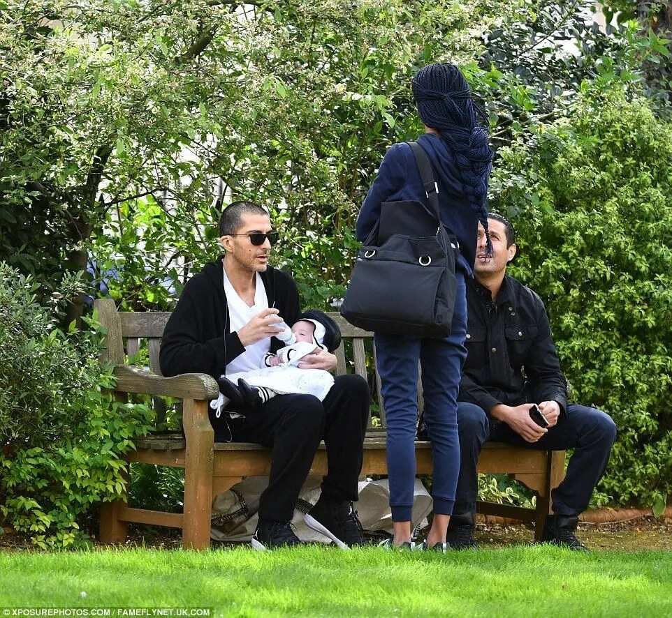 Janet Jackson’s estranged husband Wissam Al Mana takes son out to the garden (photos)