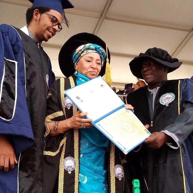 Sani Abacha's youngest son Mustapha graduates from his mother's university in Niger