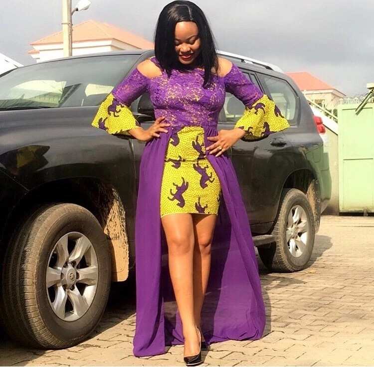 short ankara ball gown