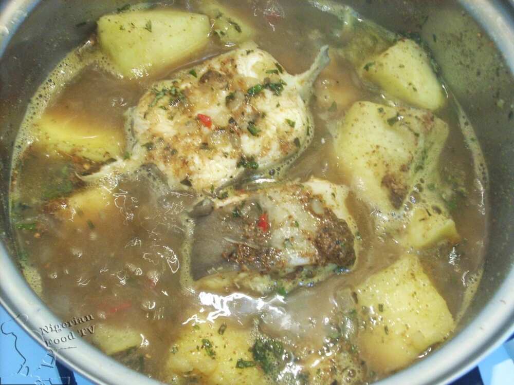 catfish pepper soup with yam