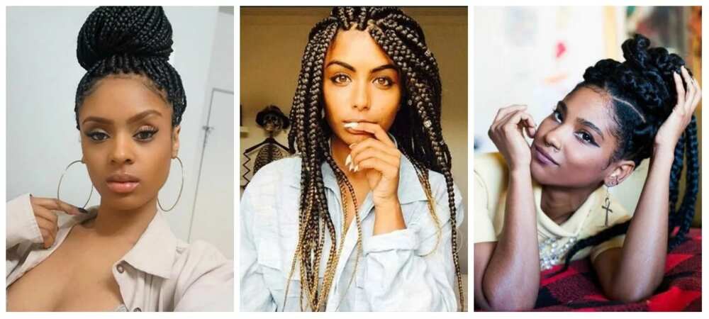 Jumbo Box Braids Hairstyles For Nigerian Beauties Legit Ng