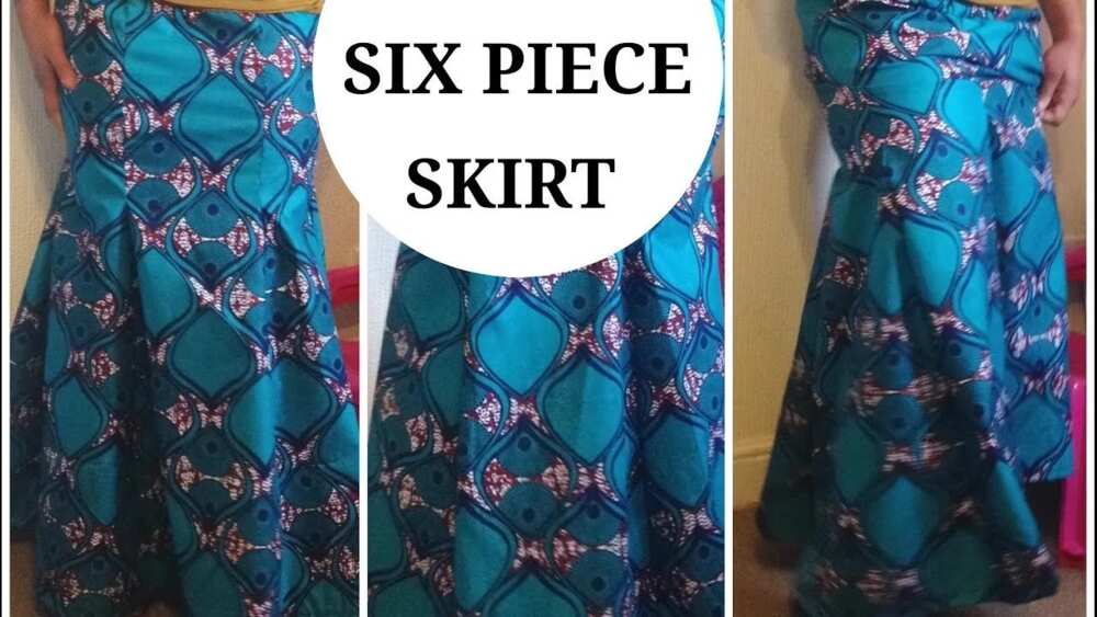 how to cut six pieces skirt