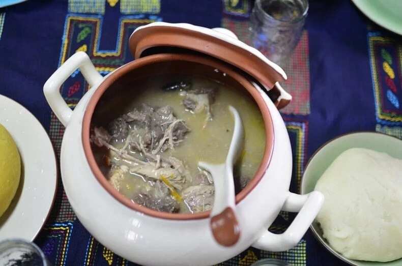 soup with assorted meat