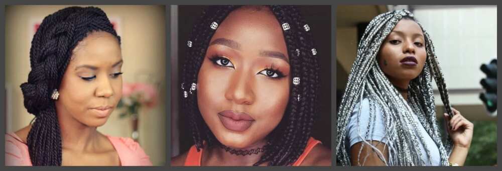 Nigerian braids for round face