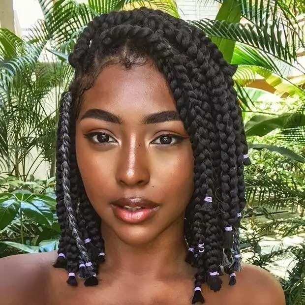 Image result for cute short box braids
