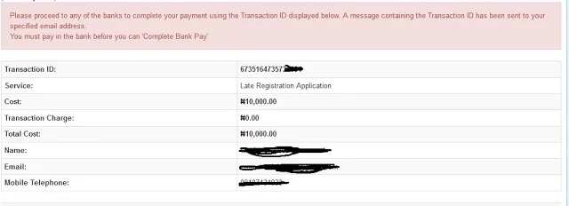 Payment page 2