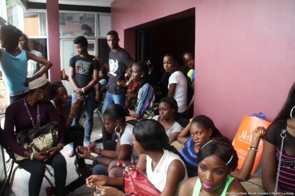 Modeling casting of Africa fashion week Modeling casting of Africa fashion week
