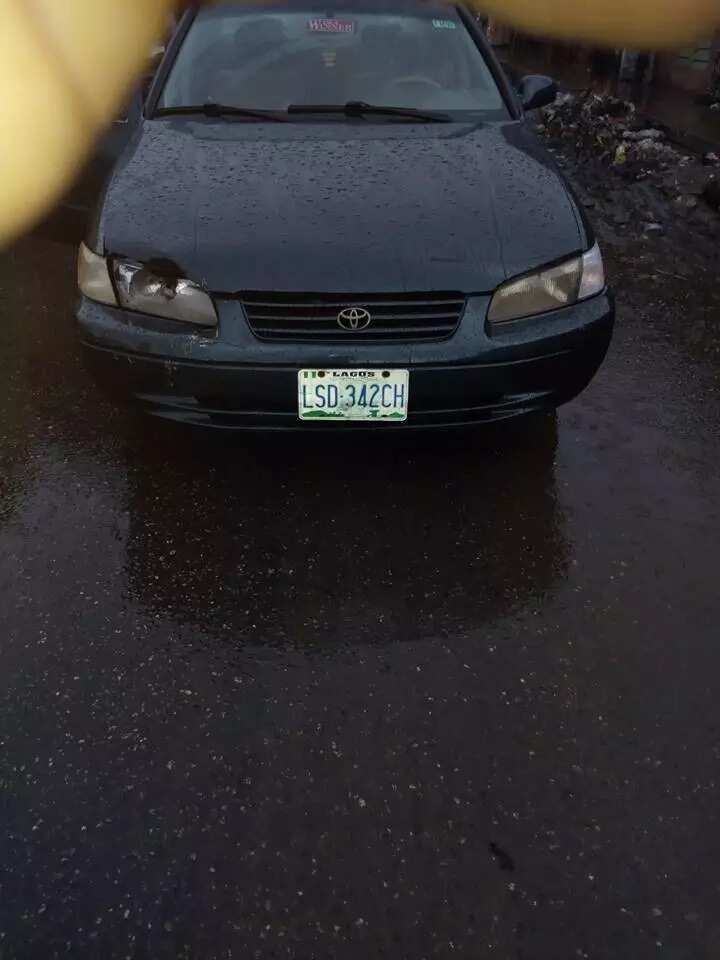 Two men spotted exchanging blows under heavy rain