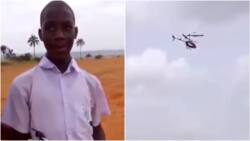 Secondary school boy from Anambra builds toy helicopter (video)