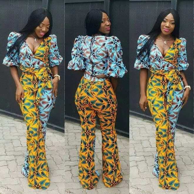 ankara trouser and top for ladies