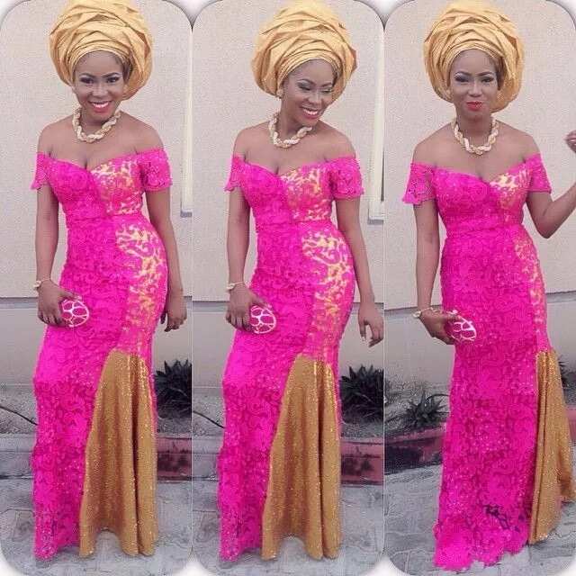 Nigerian lace dress styles
