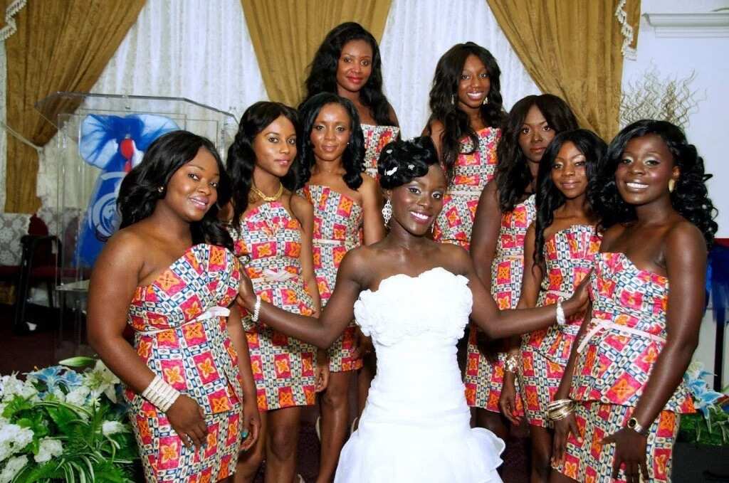 ankara bridal train dresses