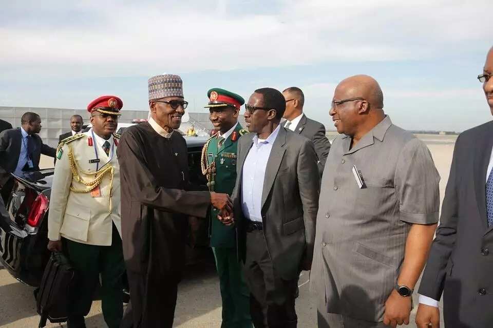 President Buhari jets to New York for medical appointment in London (photos)