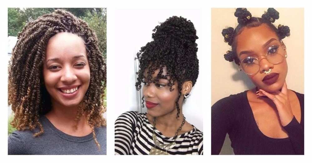 Natural hair twist styles for long and short hair