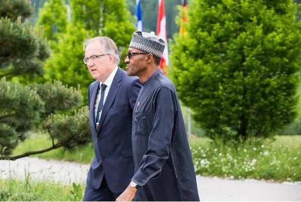 German Chancellor Merkel Greets President Buhari