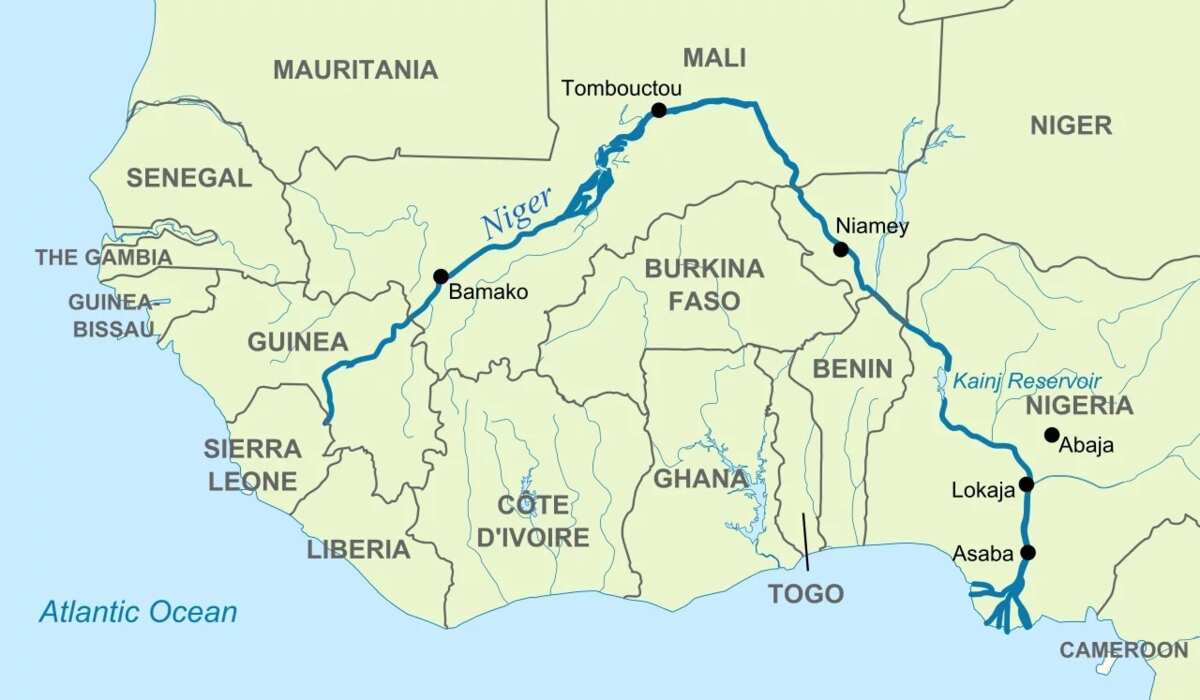 Map River Niger
