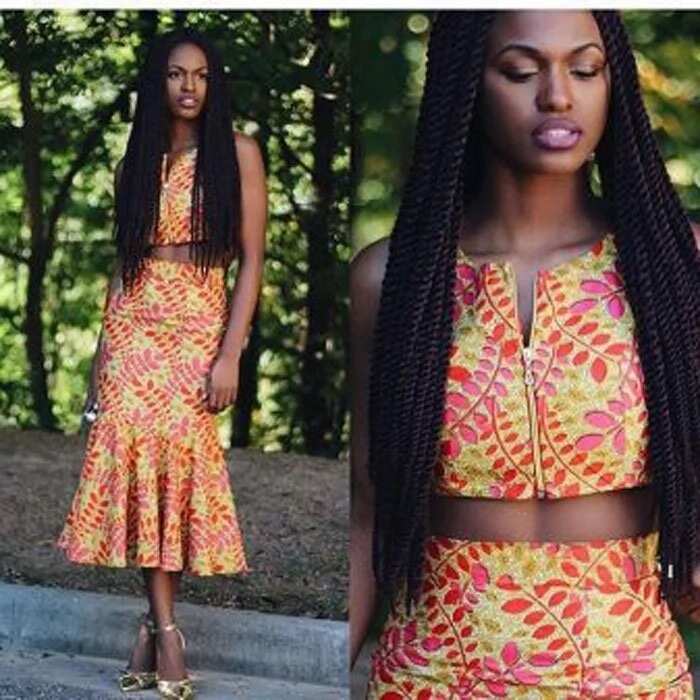 Crop top styles with Ankara