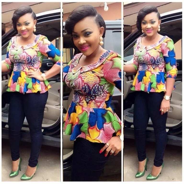 Latest Mercy Aigbe ankara styles - blouses