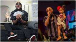 Memorable moment as Davido takes his daughter on stage during his concert (photos, video)