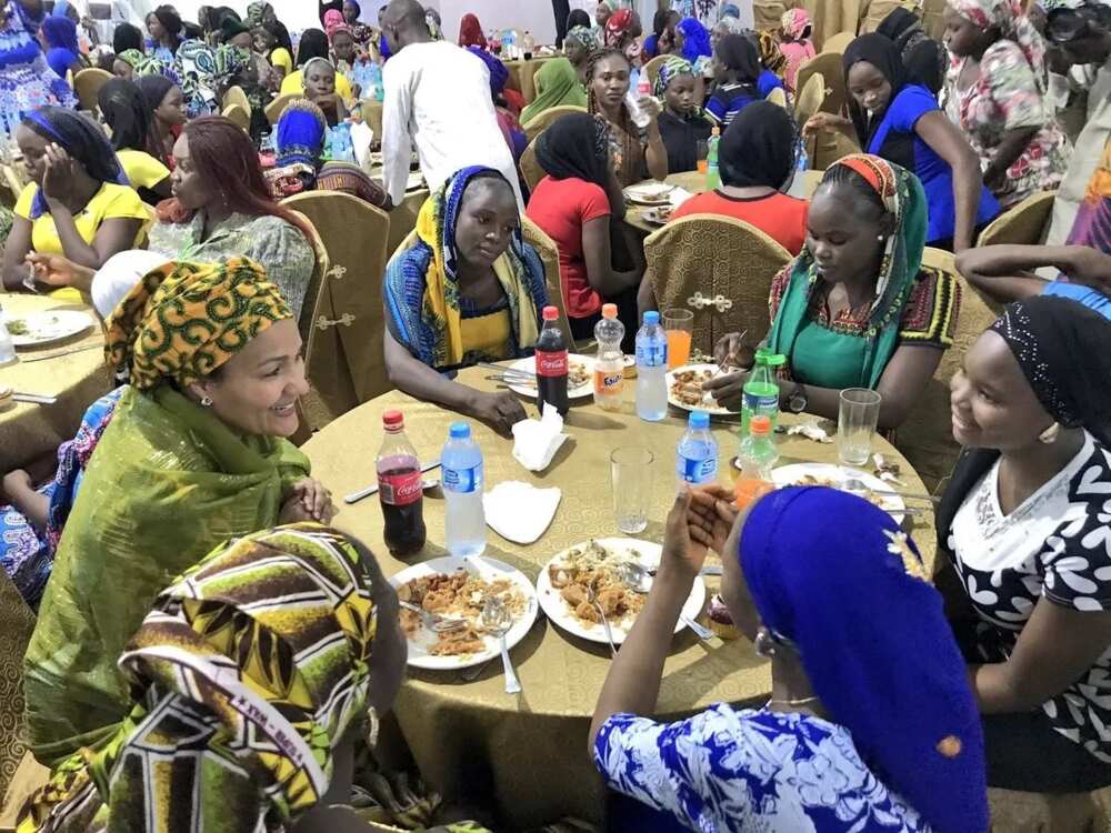 Deputy UN chief Amina Mohammed meets rescued Chibok girls (photos) Deputy UN chief Amina Mohammed meets rescued Chibok girls (photos)