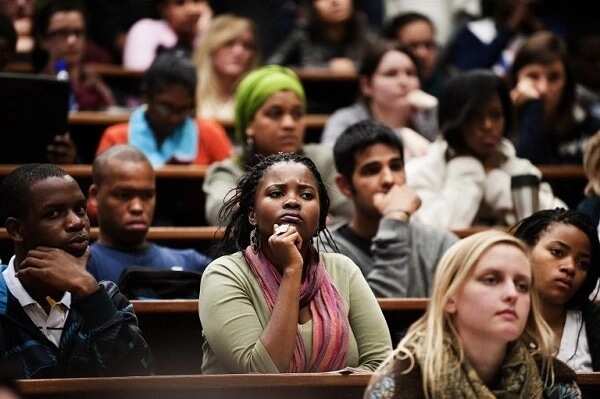 students listening