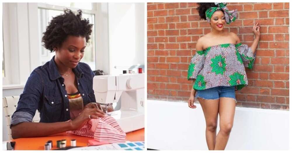 How to cut and sew off-shoulder Nigerian blouses