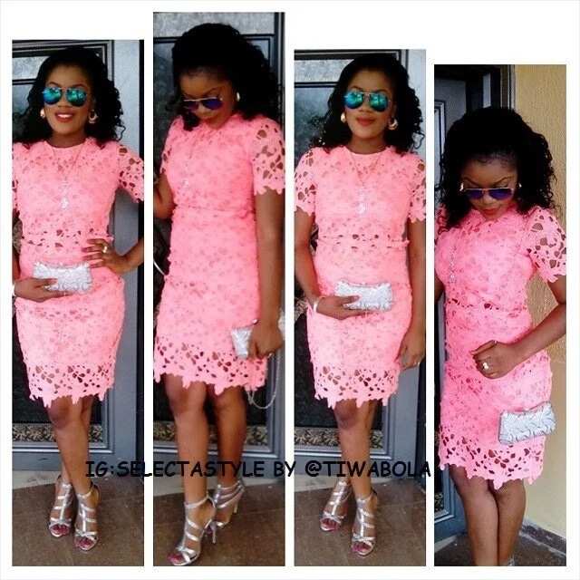 latest cord lace short gown styles