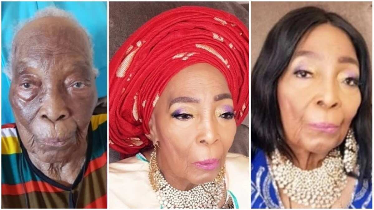 96 Year Old Woman Wows In Make Up Transformation Photos On Her Birthday Legitng 