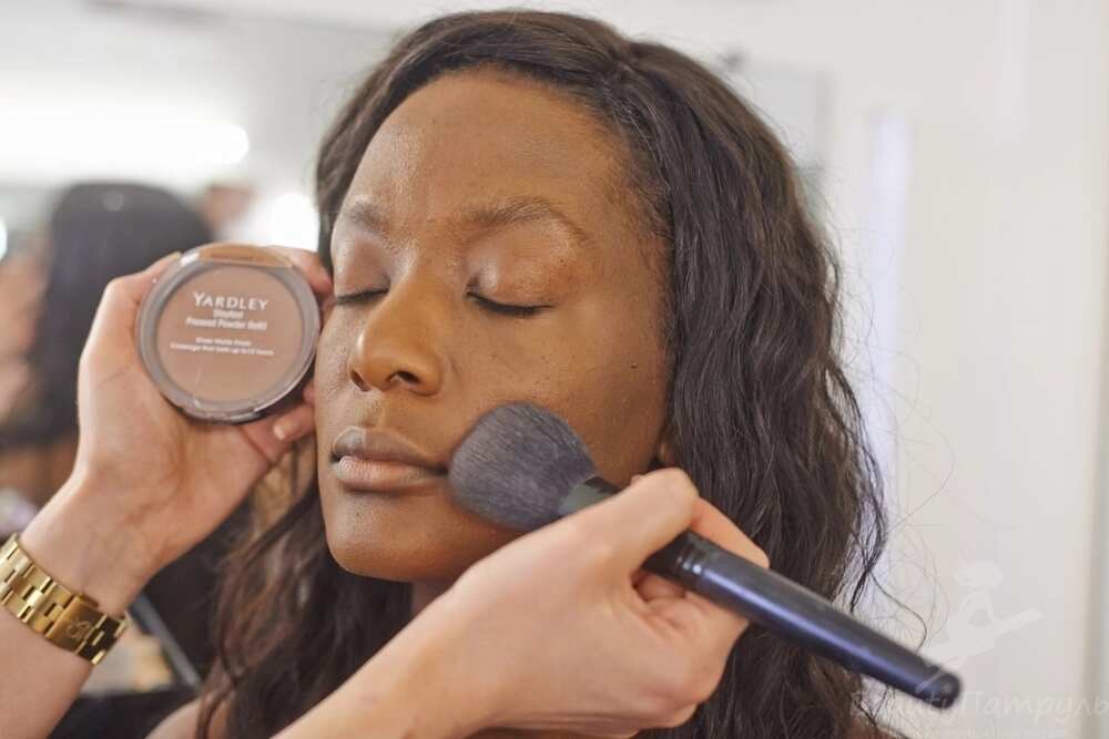 Bronzer or secrets of ideal make-up