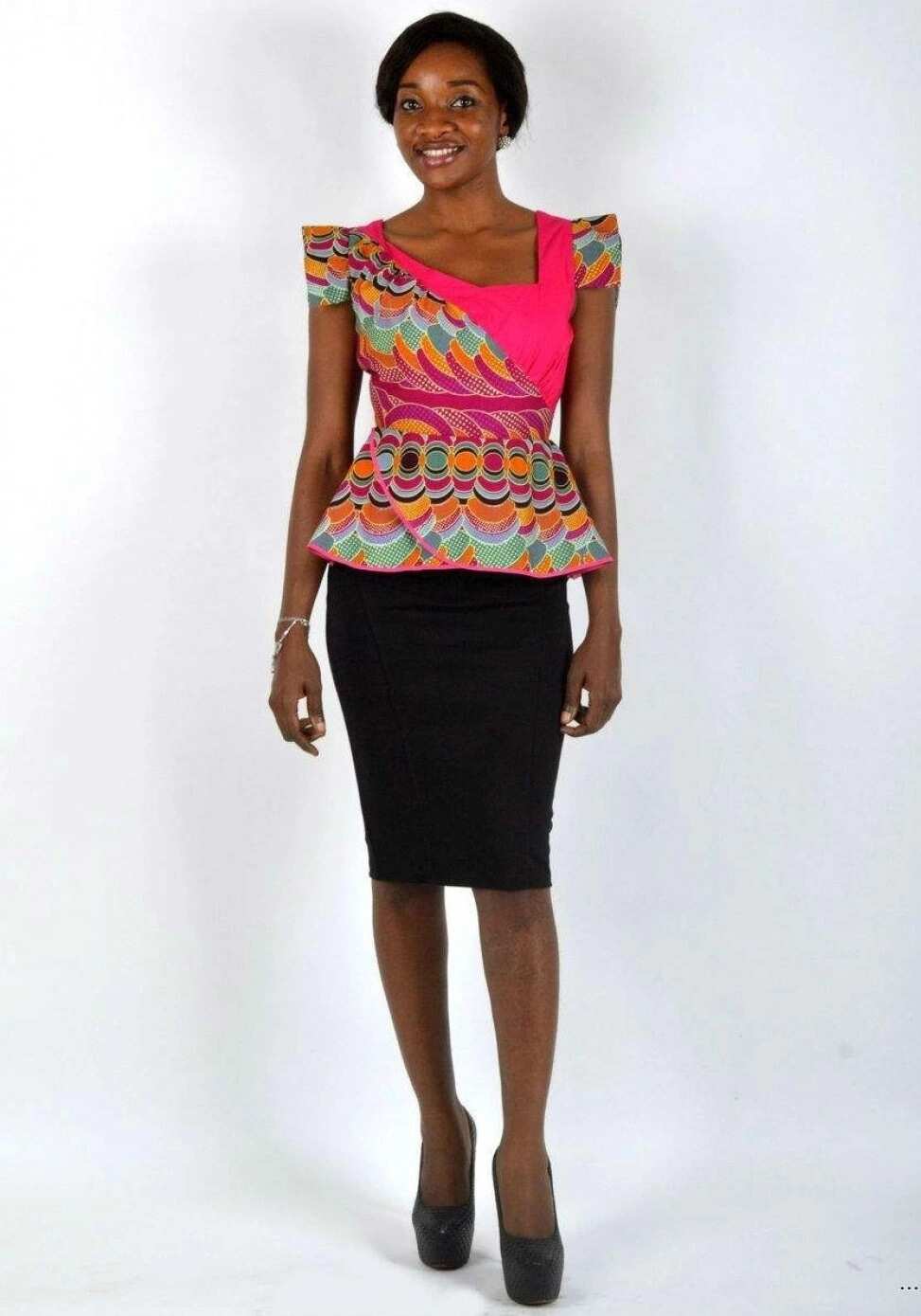 Latest Ankara blouse styles 14 Latest Ankara blouse styles 14