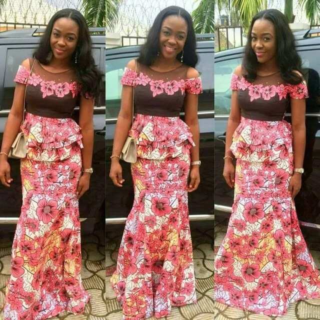 Ankara skirt and blouse style for wedding - Legit.ng