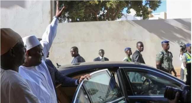 BREAKING Frenzy as President Barrow finally lands in Gambia