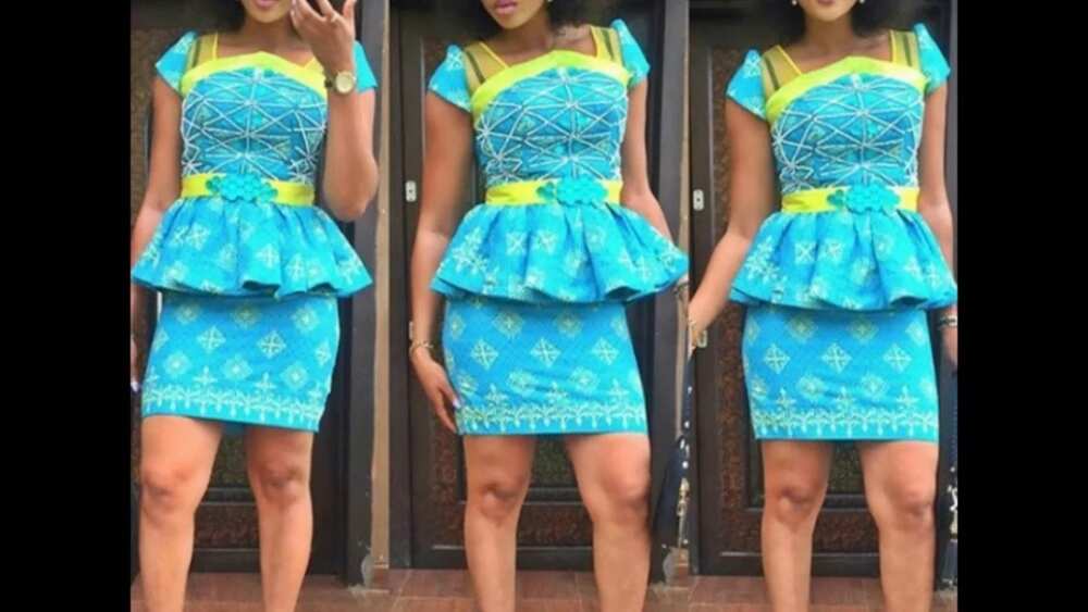 Short turquoise dress Short turquoise dress