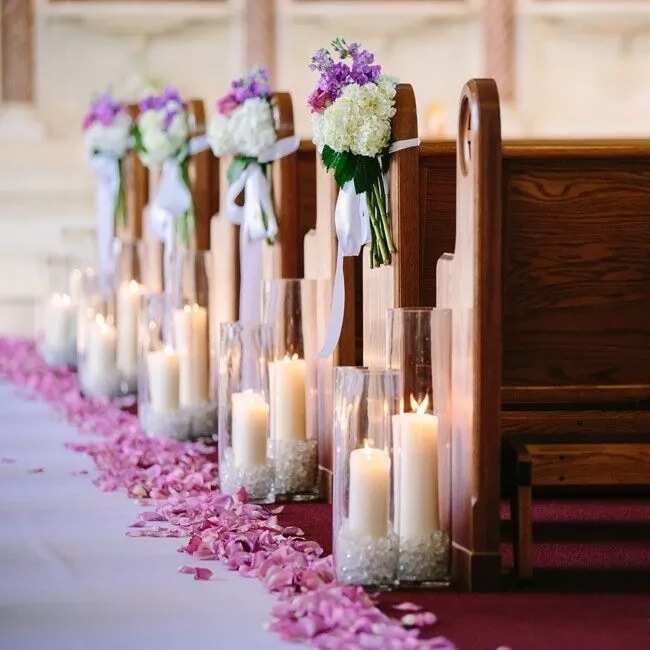 Candles in church