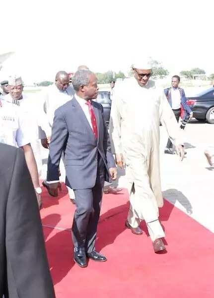 Photos: Buhari Returns To Nigeria