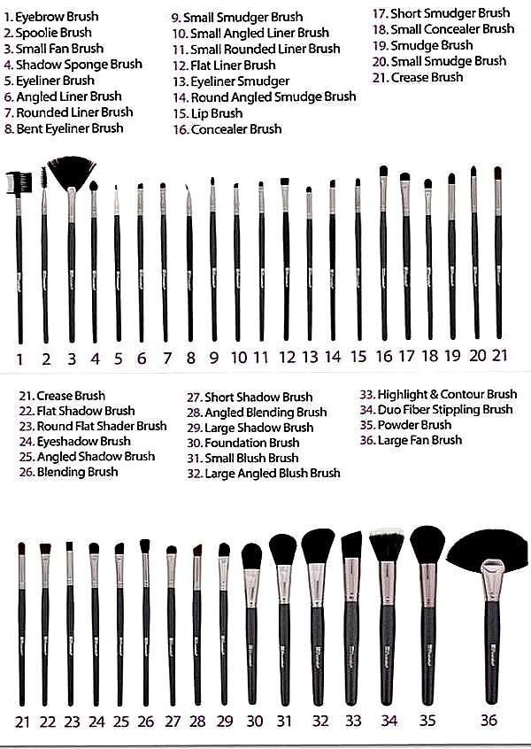 Diversity of brushes