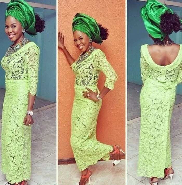 nigerian lace skirt and blouse styles 2017