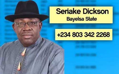 Phone numbers of serving governors in Nigeria published