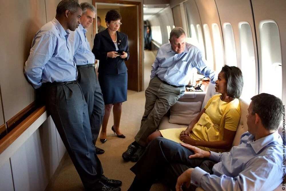 Aisle seats in Air Force One