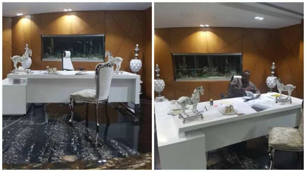 Check out Jimoh Ibrahim’s multi-million naira office in Dubai (photos)