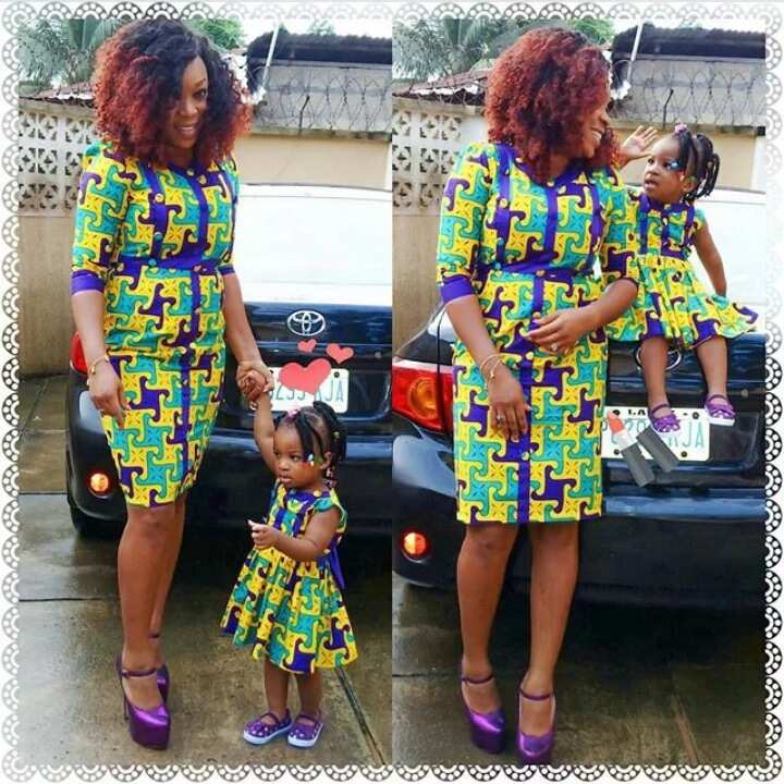 Ankara designs for mom and daughter