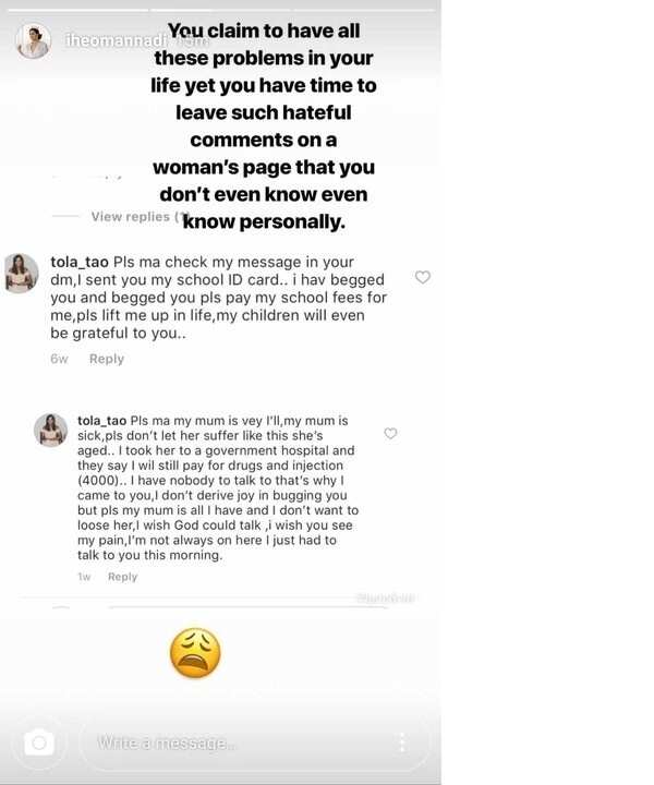 Ex MBGN Ifeoma Nnadi exposes lady who insulted Ighalo's wife