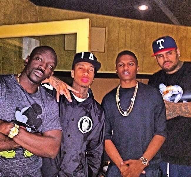 Tyga, Wizkid and Chris Brown