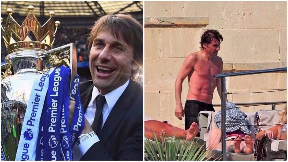 Chelsea boss Antonio Conte spends holiday with his wife at Spanish Island