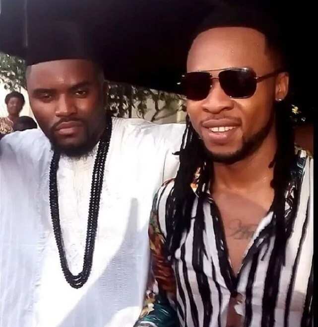 Flavour’s childhood friend Shakal El calls him out for ignoring him after he became successful