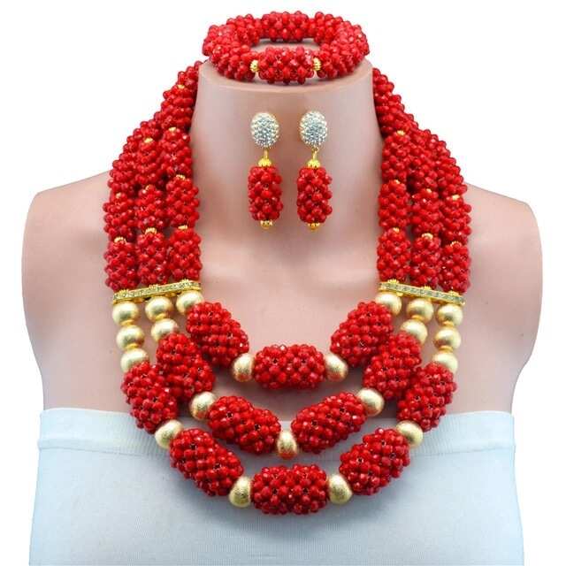 Red beads