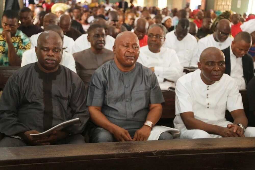 Faces at burial ceremony of late Senator Francis Spanner Okpozo (Photos)