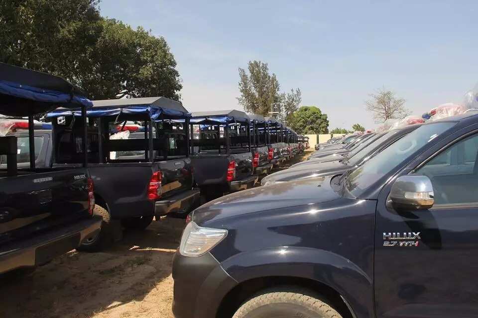Photos: Gov El-Rufai Donates Cars, Bullet Proofs To Police