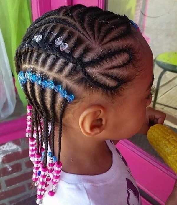 Heart shaped braids